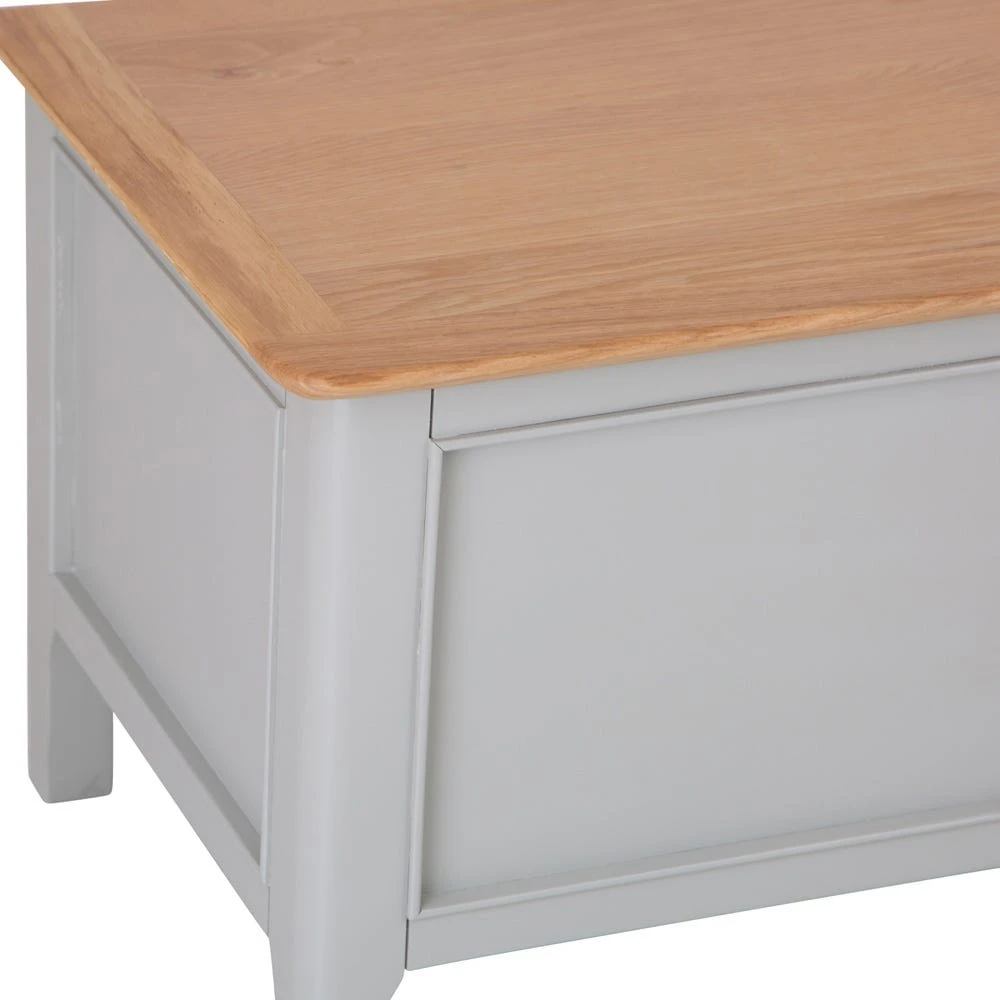 Bergen Grey Painted Oak Blanket Box 7 Bergen Grey Painted Oak Blanket Box - Image 5