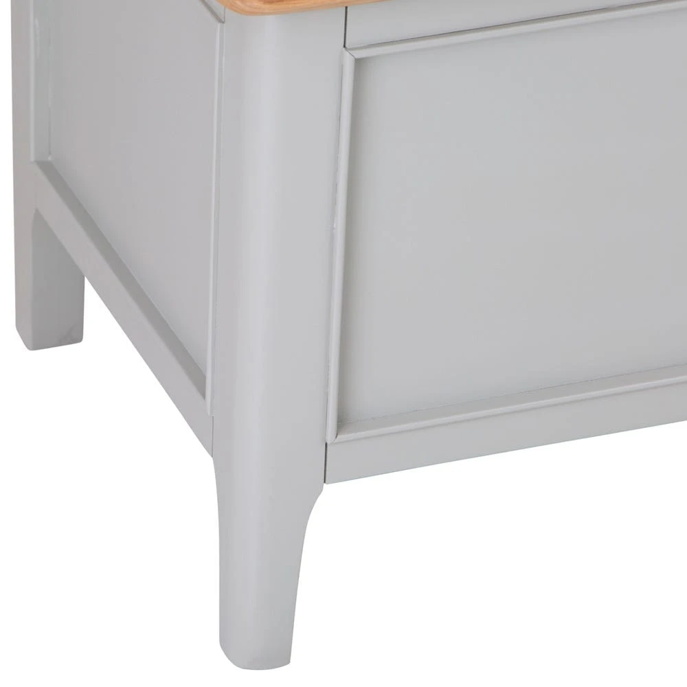 Bergen Grey Painted Oak Blanket Box 13 Bergen Grey Painted Oak Blanket Box - Image 11