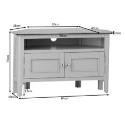 Bergen Grey Painted Oak Corner TV Unit -Furniture Sale Shop ntp ctv dimensions