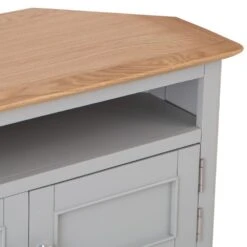 Bergen Grey Painted Oak Corner TV Unit -Furniture Sale Shop ntp ctv g 8