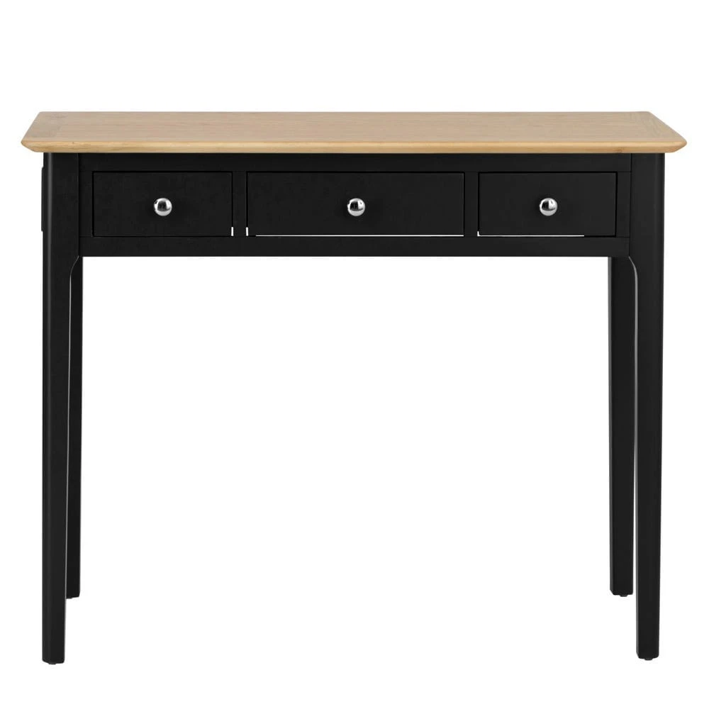 Bergen Black Painted Oak Dressing Table 14 Bergen Black Painted Oak Dressing Table - Image 12