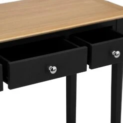 Bergen Black Painted Oak Dressing Table 23 Bergen Black Painted Oak Dressing Table -Furniture Sale Shop ntp dt jb 4