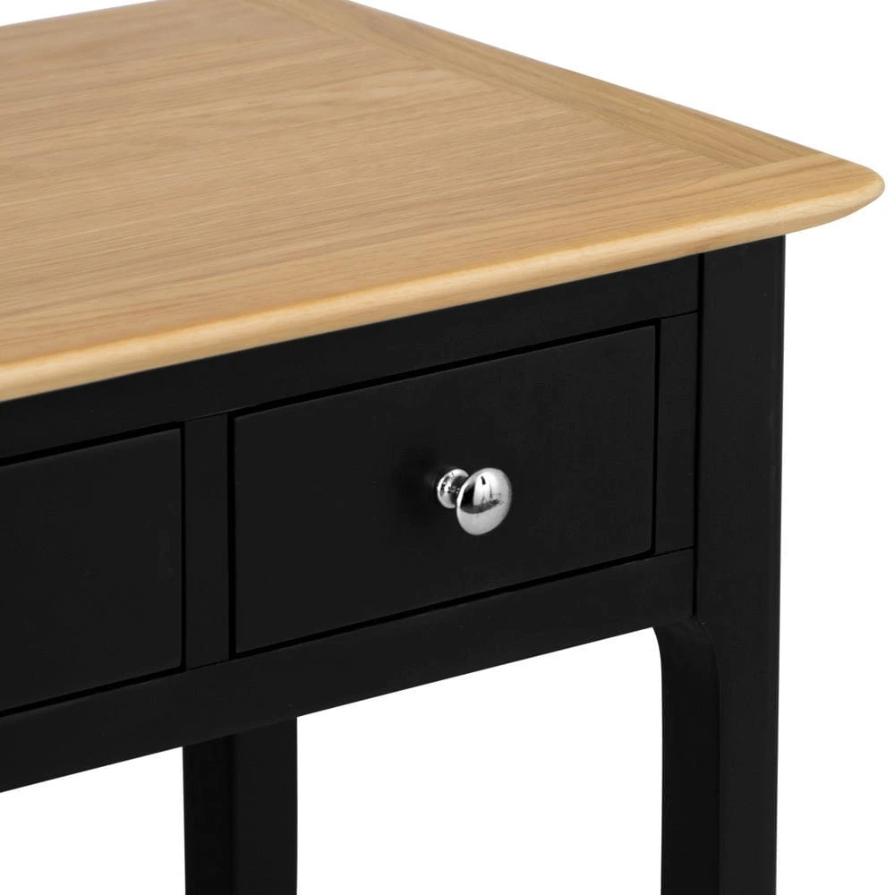Bergen Black Painted Oak Dressing Table 9 Bergen Black Painted Oak Dressing Table - Image 7