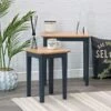 Bergen Blue Painted Oak Nest Of 2 Tables -Furniture Sale Shop ntp n2t bl