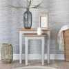 Bergen Grey Painted Oak Nest Of 2 Tables -Furniture Sale Shop ntp n2t g