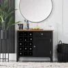 Bergen Black Painted Oak Wine Cabinet -Furniture Sale Shop ntp wc jb 1