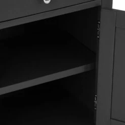 Bergen Black Painted Oak Wine Cabinet -Furniture Sale Shop ntp wc jb 7