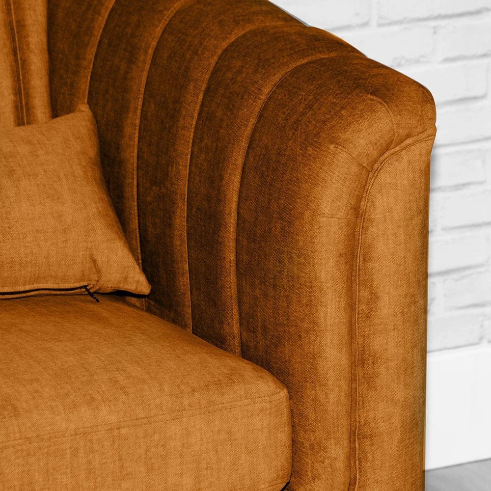 Meabh Gold 2 Seater Sofa With Two Pillows 4 Meabh Gold 2 Seater Sofa With Two Pillows - Image 2