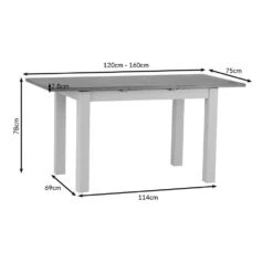 Rutland Blue Painted Oak 1.2m Extending Dining Table -Furniture Sale Shop ra 12bet dims blue