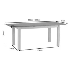 Rutland Blue Painted Oak 1.6m Extending Dining Table -Furniture Sale Shop ra 16bet dims blue