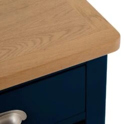 Rutland Blue Painted Oak 1 Drawer 2 Wicker Basket Cabinet -Furniture Sale Shop ra c12 tr 6 1