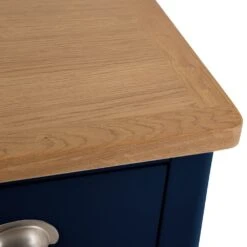 Rutland Blue Painted Oak 2 Drawer 4 Wicker Basket Cabinet -Furniture Sale Shop ra c24 tr 7 1