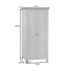 Rutland Painted Oak Double Wardrobe 27 Rutland Painted Oak Double Wardrobe -Furniture Sale Shop ra fhr dims tr