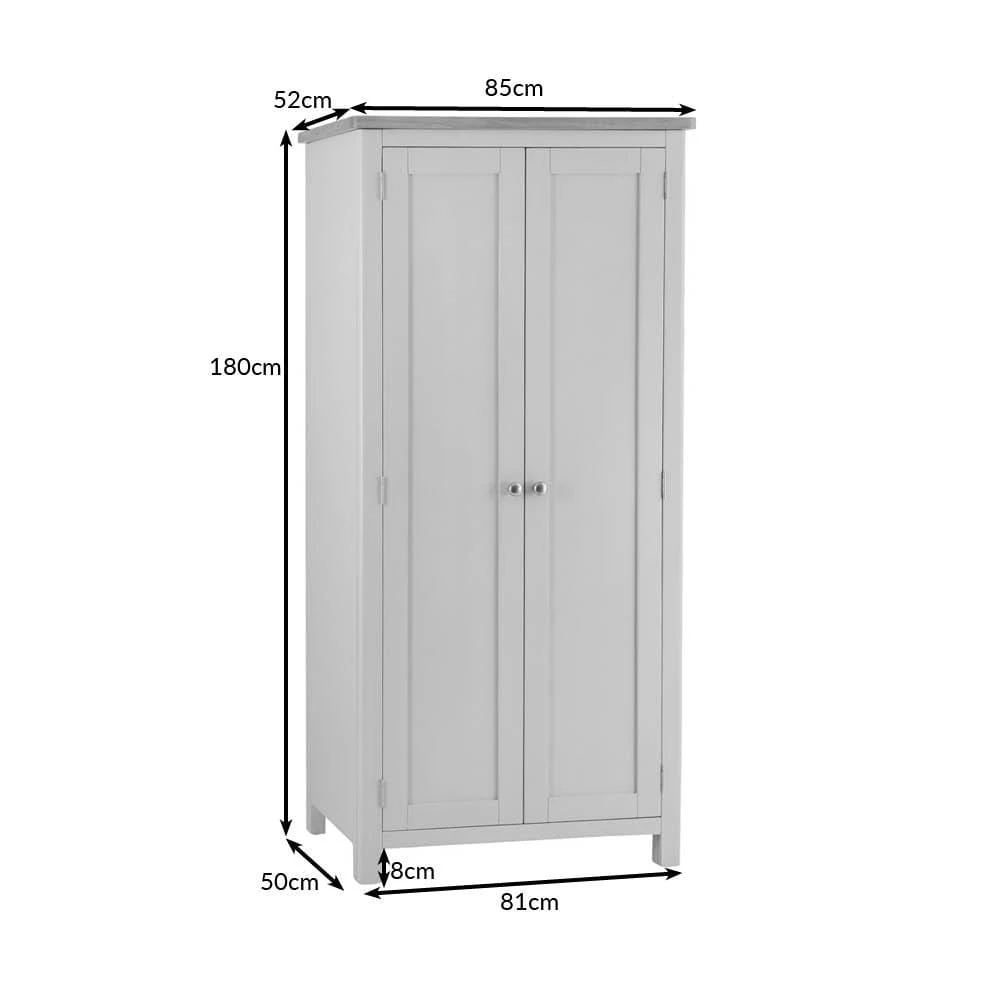 Rutland Painted Oak Double Wardrobe 15 Rutland Painted Oak Double Wardrobe - Image 13