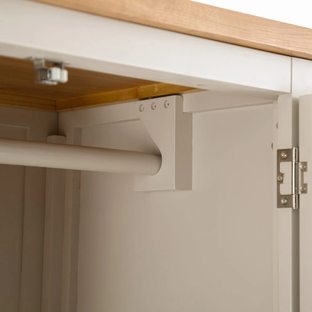 Rutland Painted Oak Double Wardrobe 7 Rutland Painted Oak Double Wardrobe - Image 5