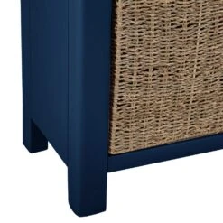 Rutland Blue Painted Oak Hall Bench With Wicker Baskets 17 Rutland Blue Painted Oak Hall Bench With Wicker Baskets -Furniture Sale Shop ra hb blue 2