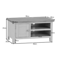 Rutland Blue Painted Oak TV Unit -Furniture Sale Shop ra stv dims blue