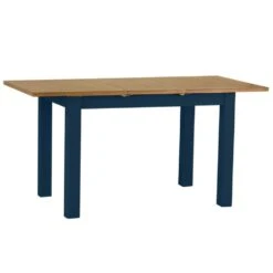 Rutland Blue Painted Oak 1.2m Extending Dining Table -Furniture Sale Shop rab 12bet b 1