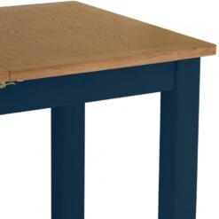 Rutland Blue Painted Oak 1.2m Extending Dining Table -Furniture Sale Shop rab 12bet b 6