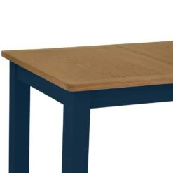 Rutland Blue Painted Oak 1.2m Extending Dining Table -Furniture Sale Shop rab 12bet b 8