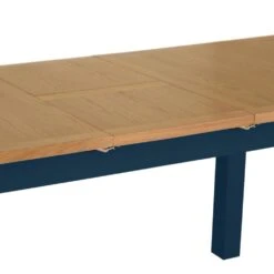 Rutland Blue Painted Oak 1.6m Extending Dining Table -Furniture Sale Shop rab 16bet b 5