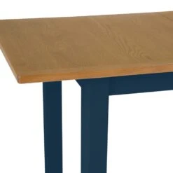 Rutland Blue Painted Oak 1.6m Extending Dining Table -Furniture Sale Shop rab 16bet b 6
