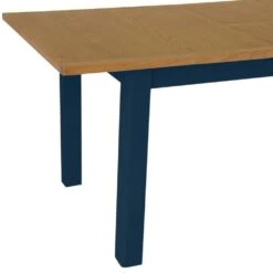 Rutland Blue Painted Oak 1.6m Extending Dining Table -Furniture Sale Shop rab 16bet b 7
