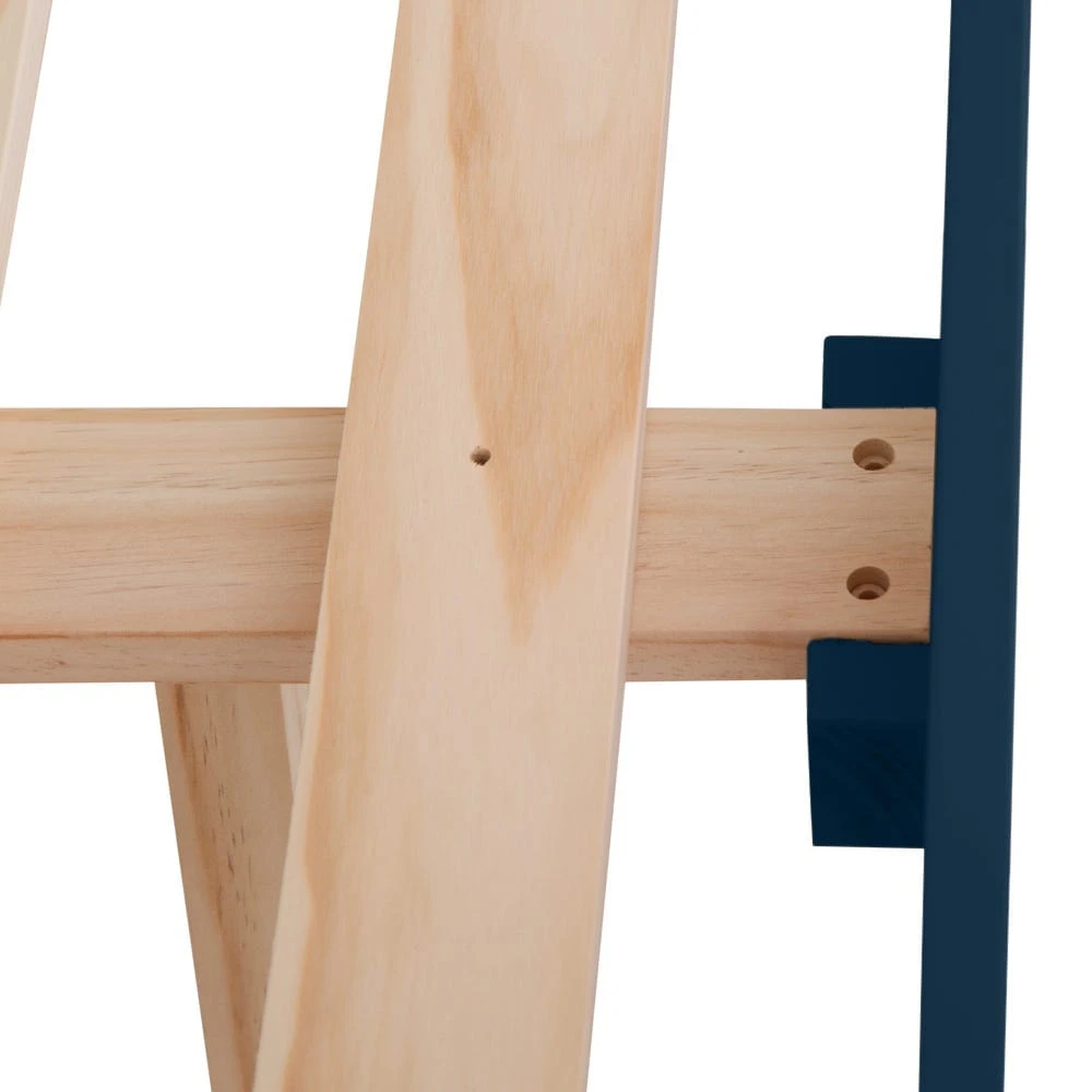 Rutland Blue Painted Oak King Size Bed Frame 7 Rutland Blue Painted Oak King Size Bed Frame - Image 5