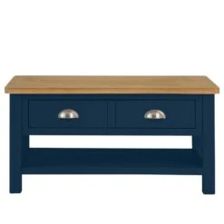 Rutland Blue Painted Oak Large Coffee Table 24 Rutland Blue Painted Oak Large Coffee Table -Furniture Sale Shop rab lct b 10