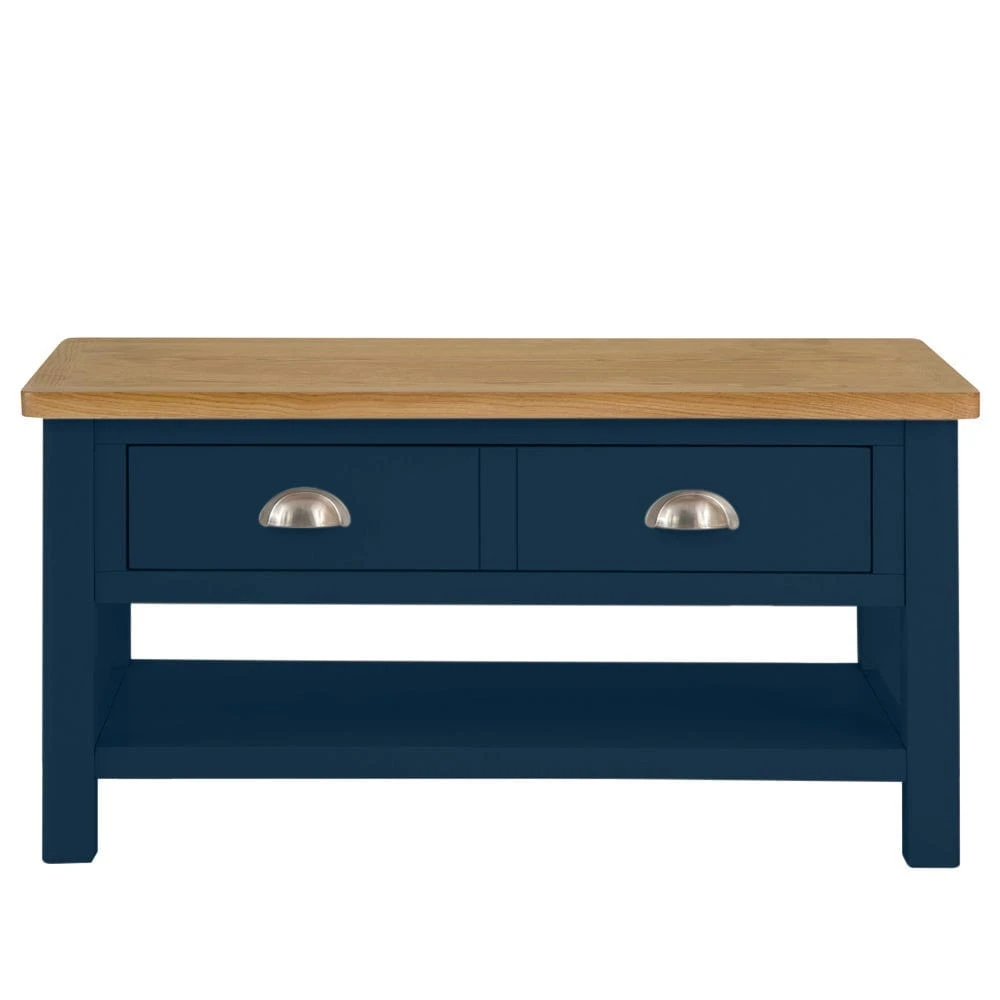Rutland Blue Painted Oak Large Coffee Table 13 Rutland Blue Painted Oak Large Coffee Table - Image 11