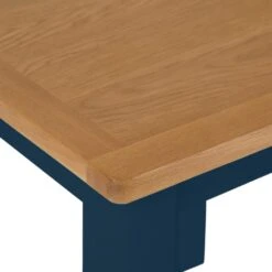 Rutland Blue Painted Oak Square Fixed Top Dining Table -Furniture Sale Shop rab sft b 2