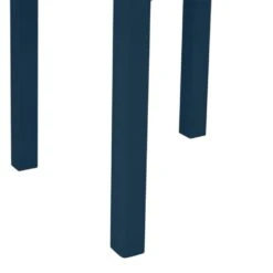 Rutland Blue Painted Oak Square Fixed Top Dining Table -Furniture Sale Shop rab sft b 6