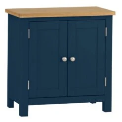 Rutland Blue Painted Oak 2 Door Cupboard -Furniture Sale Shop rab sms b 1
