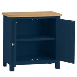 Rutland Blue Painted Oak 2 Door Cupboard -Furniture Sale Shop rab sms b 2