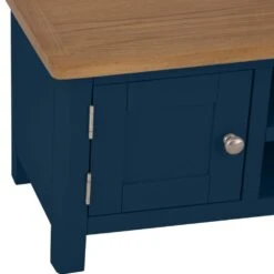 Rutland Blue Painted Oak TV Unit -Furniture Sale Shop rab stv b 5