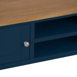Rutland Blue Painted Oak TV Unit -Furniture Sale Shop rab stv b 6