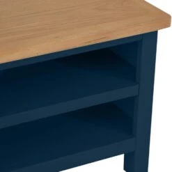 Rutland Blue Painted Oak TV Unit -Furniture Sale Shop rab stv b 7
