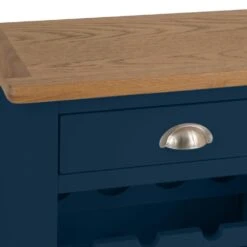 Rutland Blue Painted Oak Wine Cabinet -Furniture Sale Shop rab wc b 4