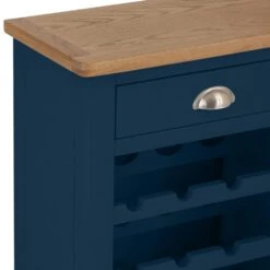 Rutland Blue Painted Oak Wine Cabinet -Furniture Sale Shop rab wc b 6