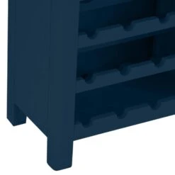 Rutland Blue Painted Oak Wine Cabinet -Furniture Sale Shop rab wc b 7