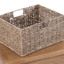 Rutland Oak 1 Drawer 1 Wicker Basket Cabinet -Furniture Sale Shop rao c11 3