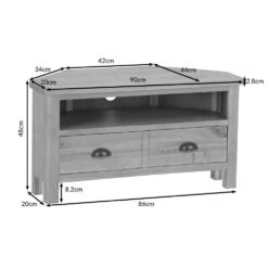 Rutland Oak Corner TV Unit 23 Rutland Oak Corner TV Unit -Furniture Sale Shop rao ctv dimensions