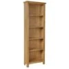 Rutland Oak Tall Narrow Bookcase 1 Rutland Oak Tall Narrow Bookcase -Furniture Sale Shop rao lbc 01