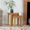 Rutland Oak Nest Of 2 Tables -Furniture Sale Shop rao n2t 5