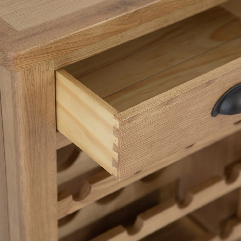 Rutland Oak Wine Cabinet 6 Rutland Oak Wine Cabinet - Image 4