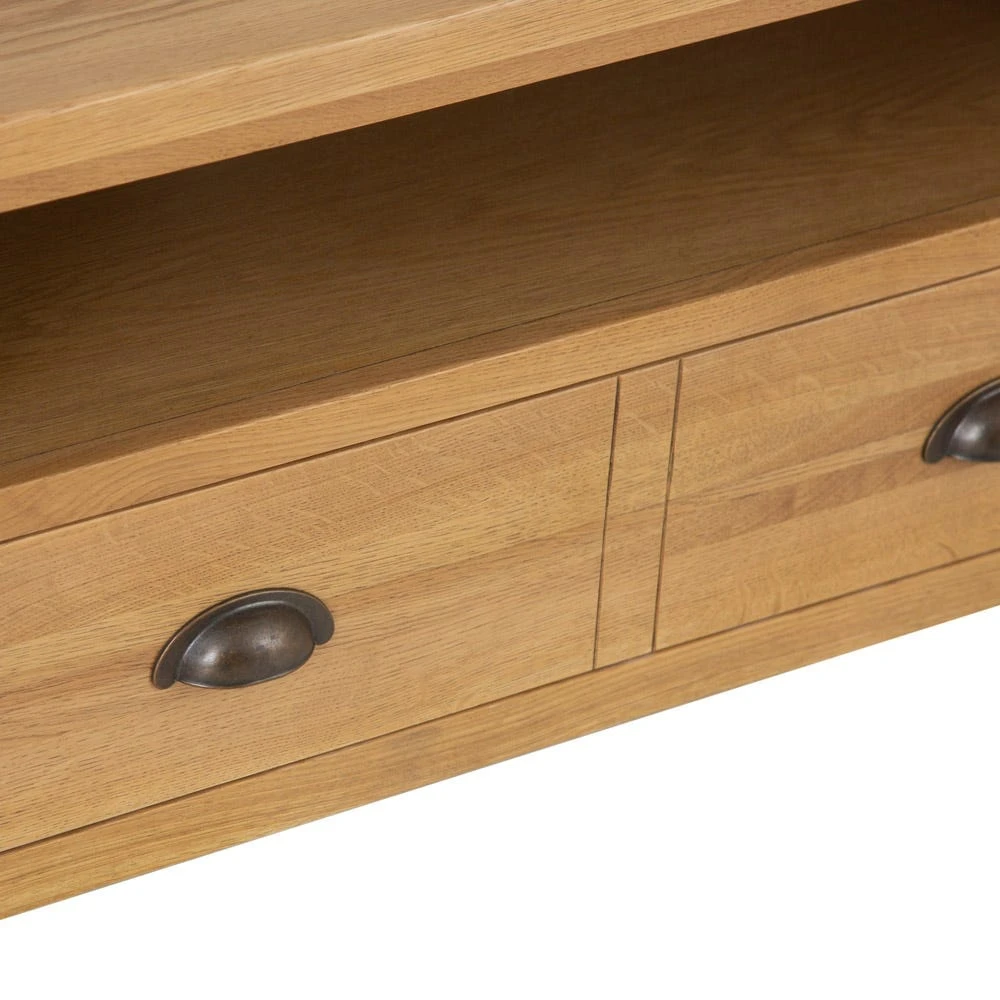 Rutland Oak Corner TV Unit 8 Rutland Oak Corner TV Unit - Image 6