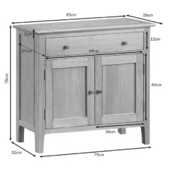 Bergen Oak Mini 2 Door Sideboard -Furniture Sale Shop sms 6