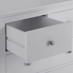 Florence Grey Painted 2 Over 3 Chest -Furniture Sale Shop sw 2o3 grey 4