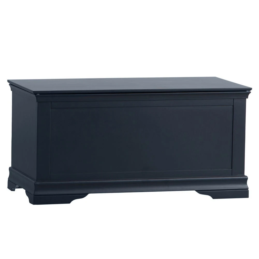 Florence Midnight Grey Painted Blanket Box 4 Florence Midnight Grey Painted Blanket Box - Image 2