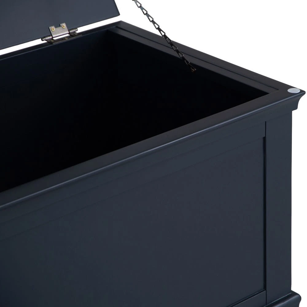 Florence Midnight Grey Painted Blanket Box 11 Florence Midnight Grey Painted Blanket Box - Image 9